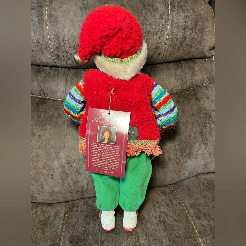 NWT Karen Didion Teddy Bear Santa